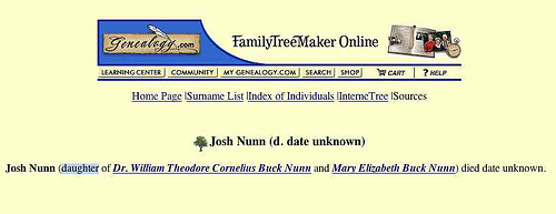 Who named the child?